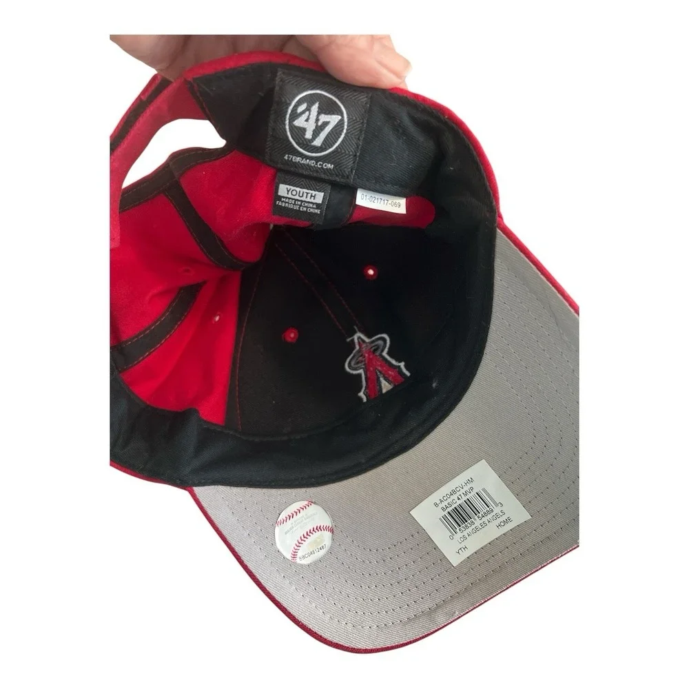 Los Angeles Angels '47 MVP Youth Adjustable Red Baseball Cap Hat NWT